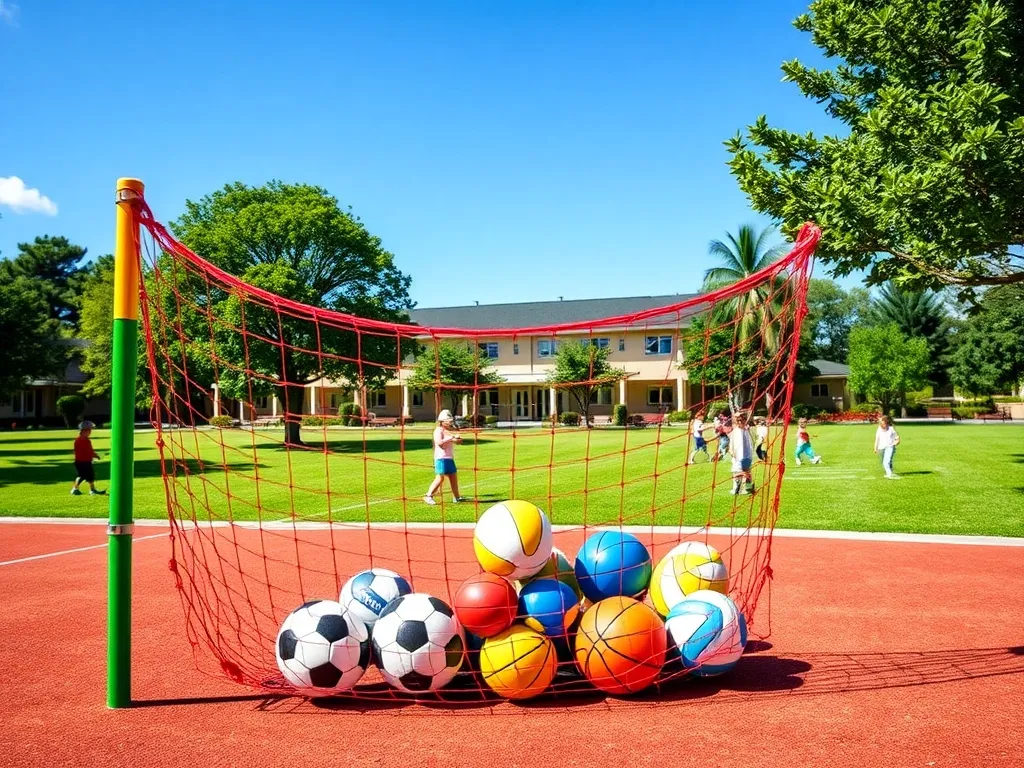 Piłkochwyty przy placach zabaw i szkołach